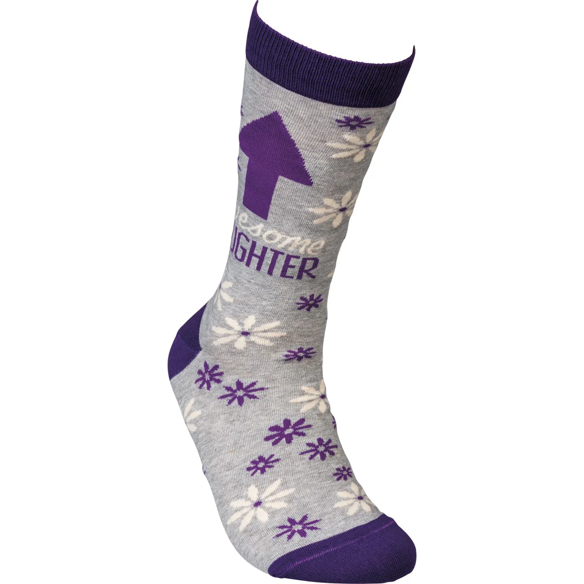 Awesome Daughter Floral Fun Socks - Image 4