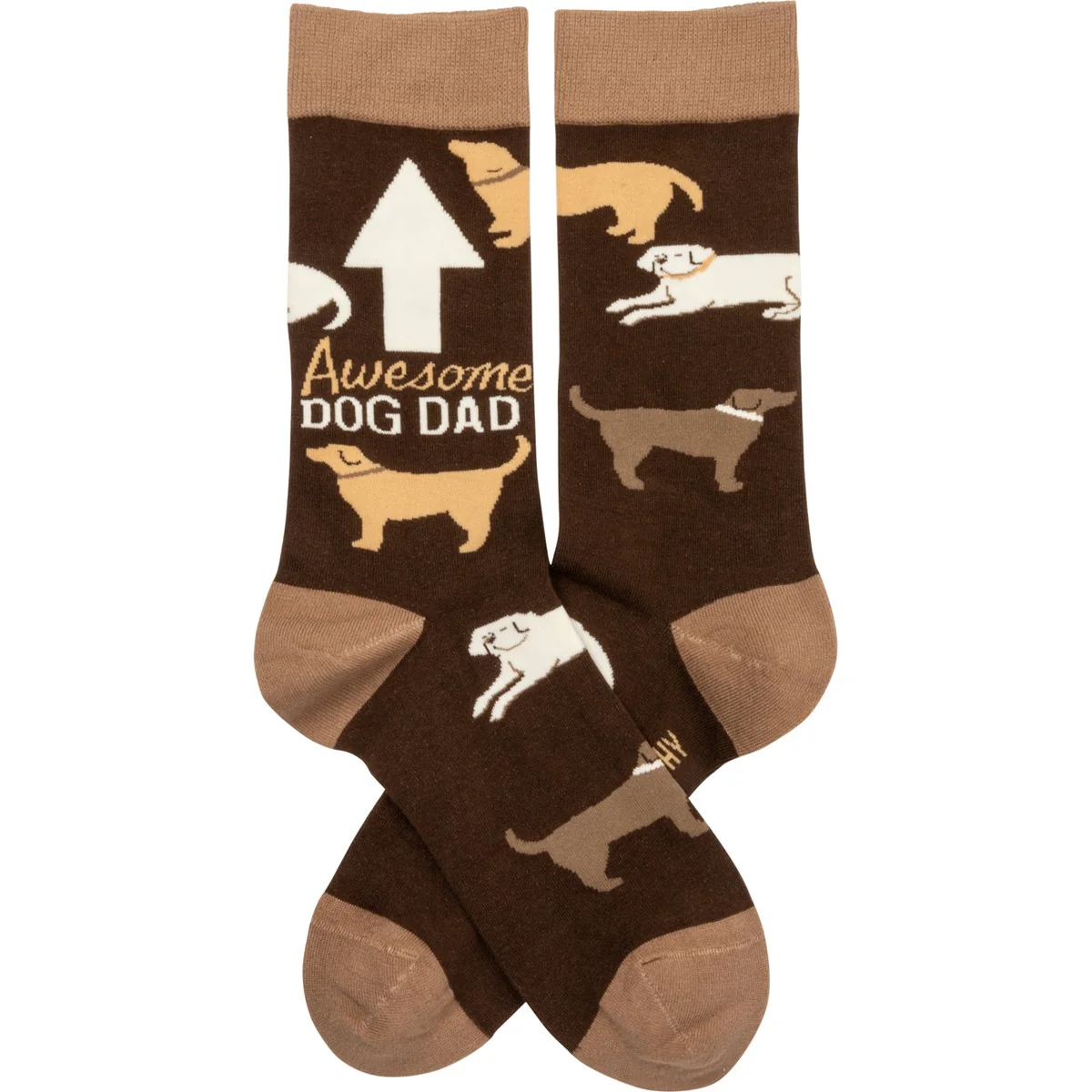 Awesome Dog Dad Unisex Fun Socks - Image 2