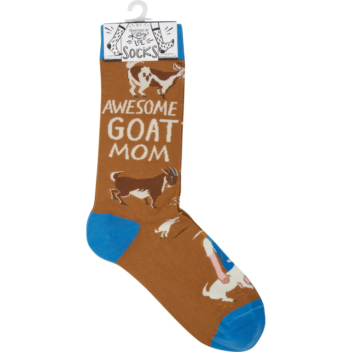 💙 Awesome Goat Mom Fun Novelty Socks - Image 3