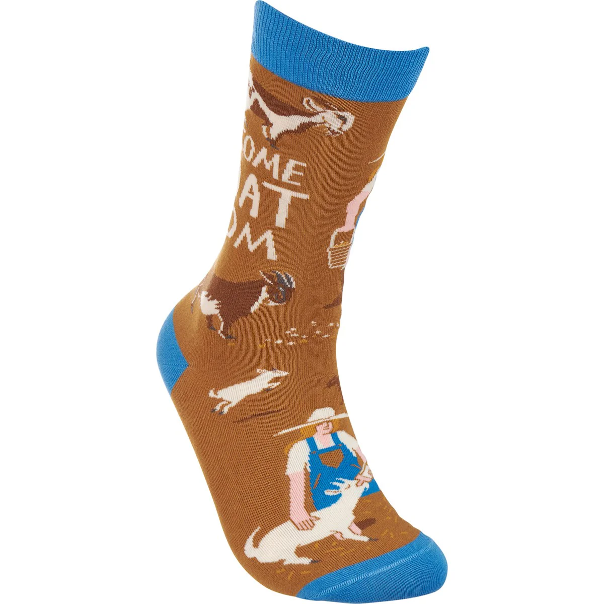 💙 Awesome Goat Mom Fun Novelty Socks - Image 4