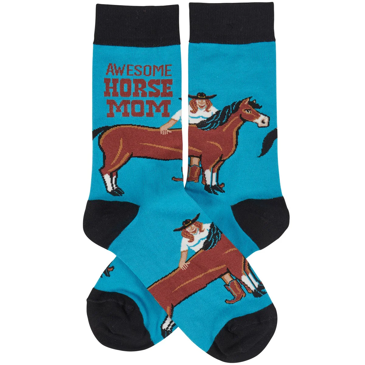 ๐ Awesome Horse Mom Fun Novelty Socks - Image 2