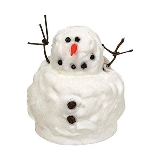 Baby Snowman Silicone Tealight Cover 2" H - Image 2