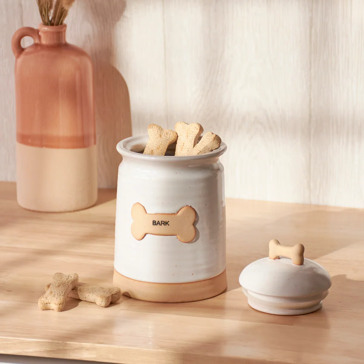 Bark Treat Stoneware Jar - Image 2