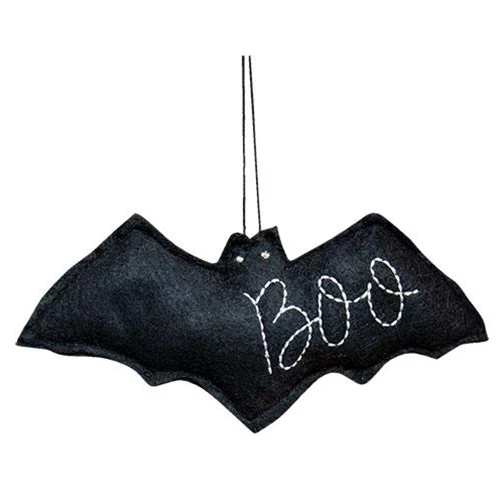 Bat Boo Felt Ornament
