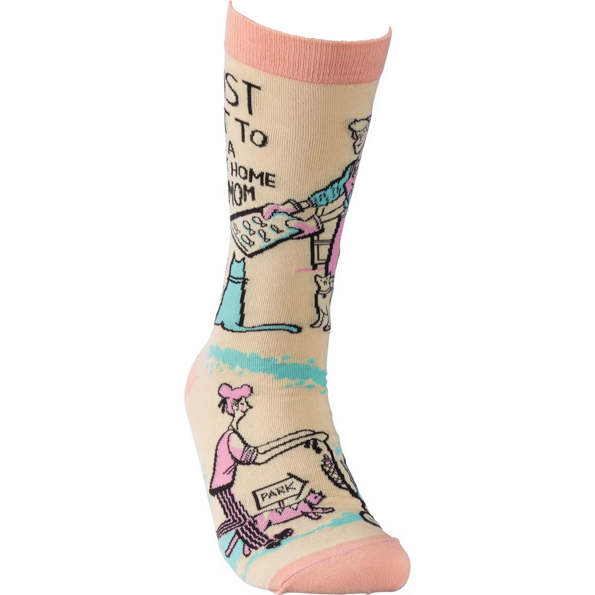 Be A Stay At Home Cat Mom Unisex Fun Socks - Image 2