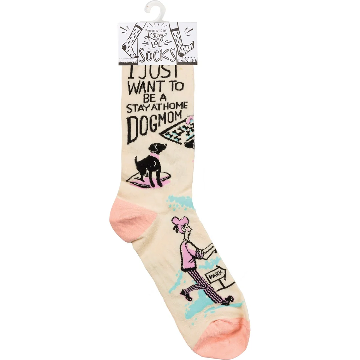 ๐ Be A Stay At Home Dog Mom Unisex Fun Socks - Image 3