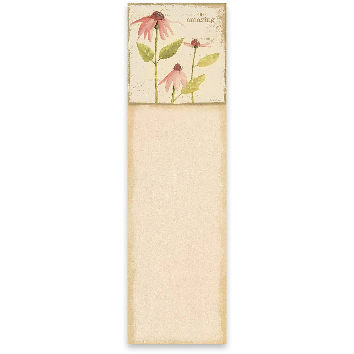 ๐ Be Amazing Floral Magnetic List Notepad