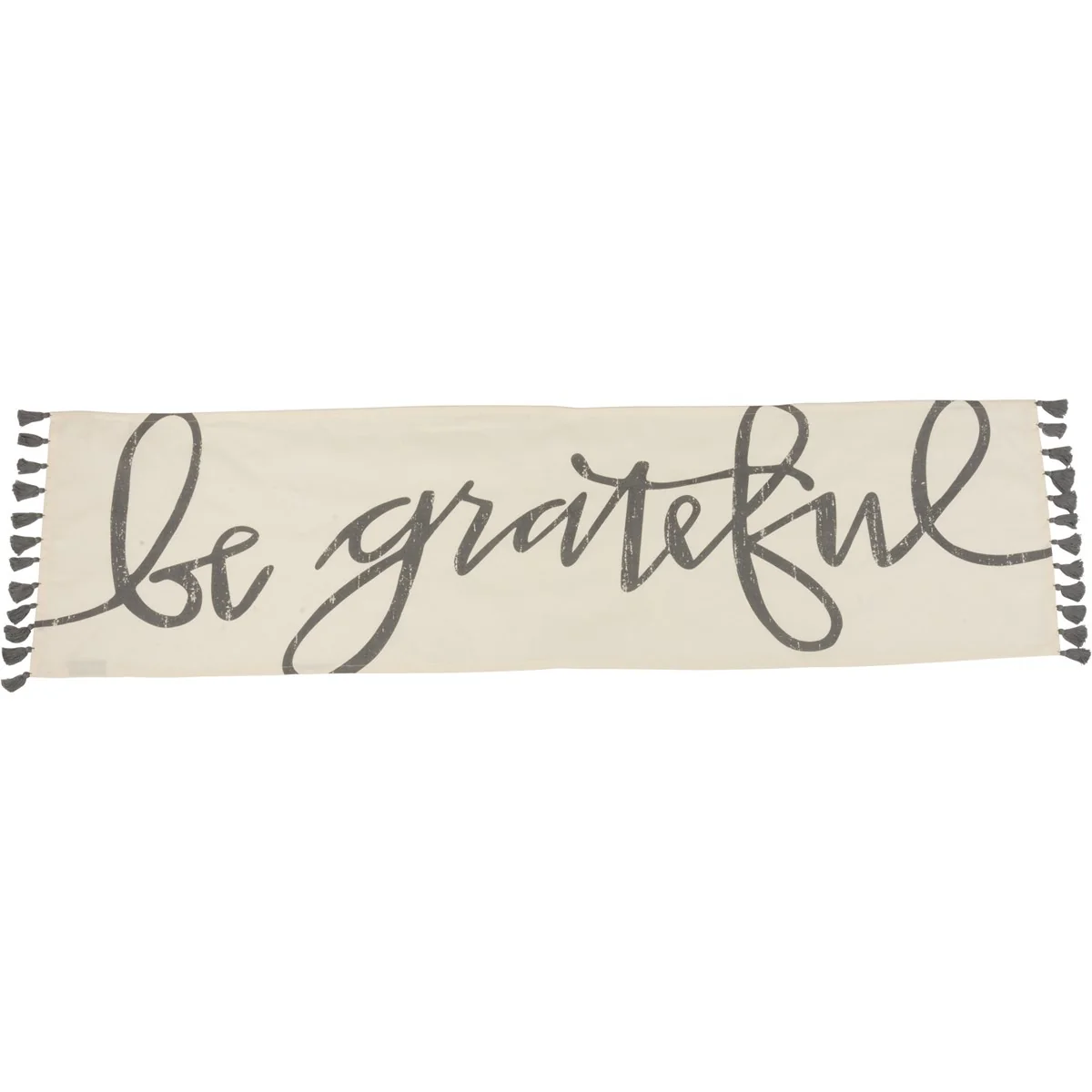 Surprise Me Sale 🤭 Be Grateful 56" Table Runner with Tassels