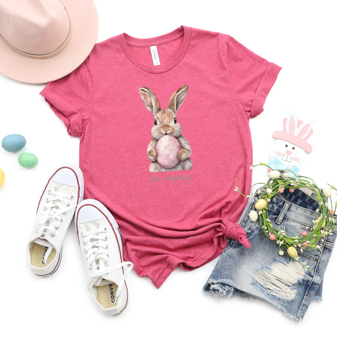 ๐ Be Hoppy Bunny Cozy T-Shirt - Image 2