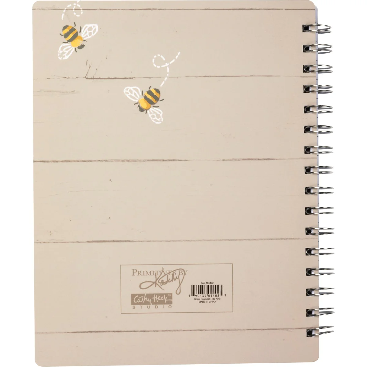๐ Be Kind Bees and Natural Flowers Spiral Notebook - Image 3