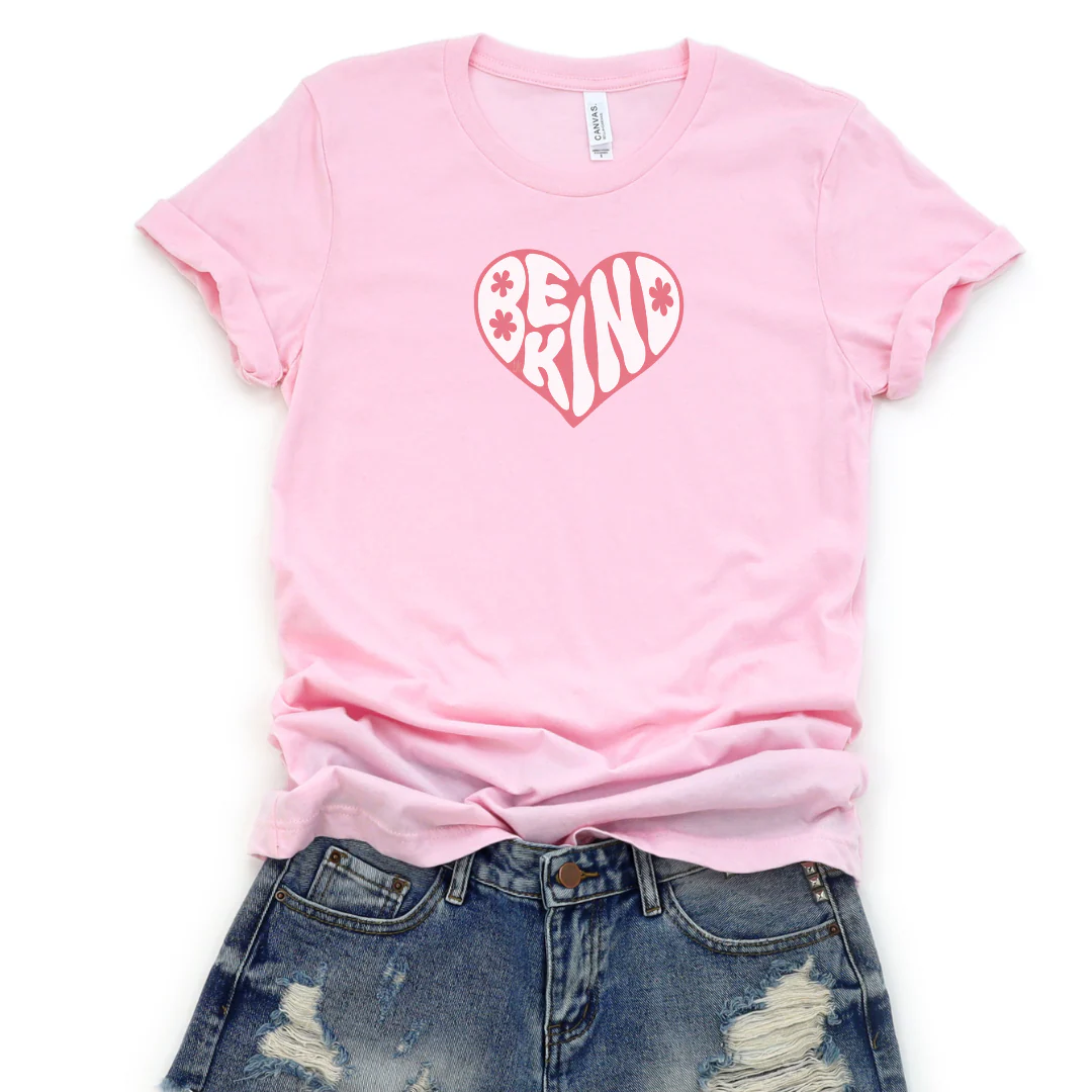 Be Kind Heart Cozy T-Shirt - Image 2