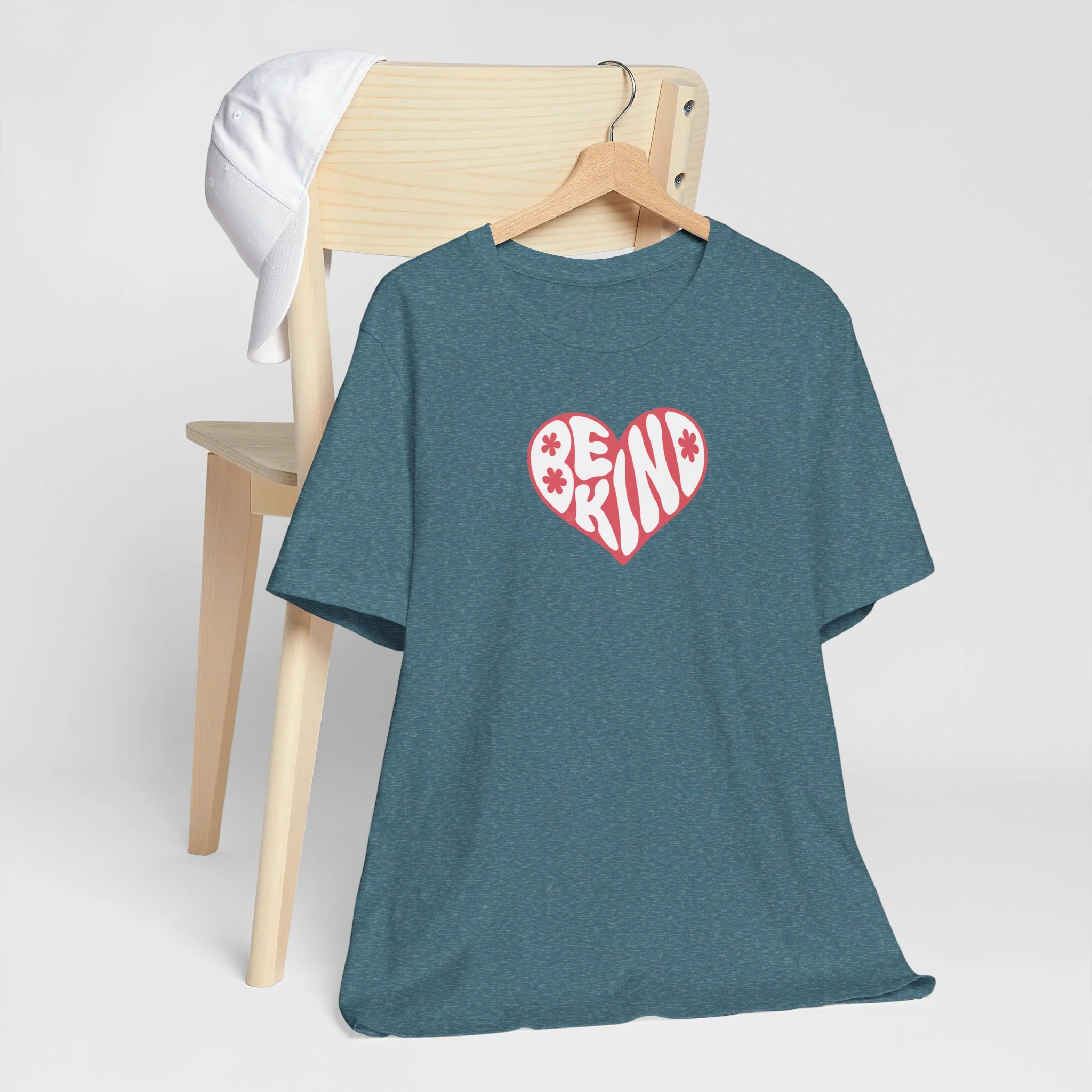 Be Kind Heart Cozy T-Shirt - Image 6