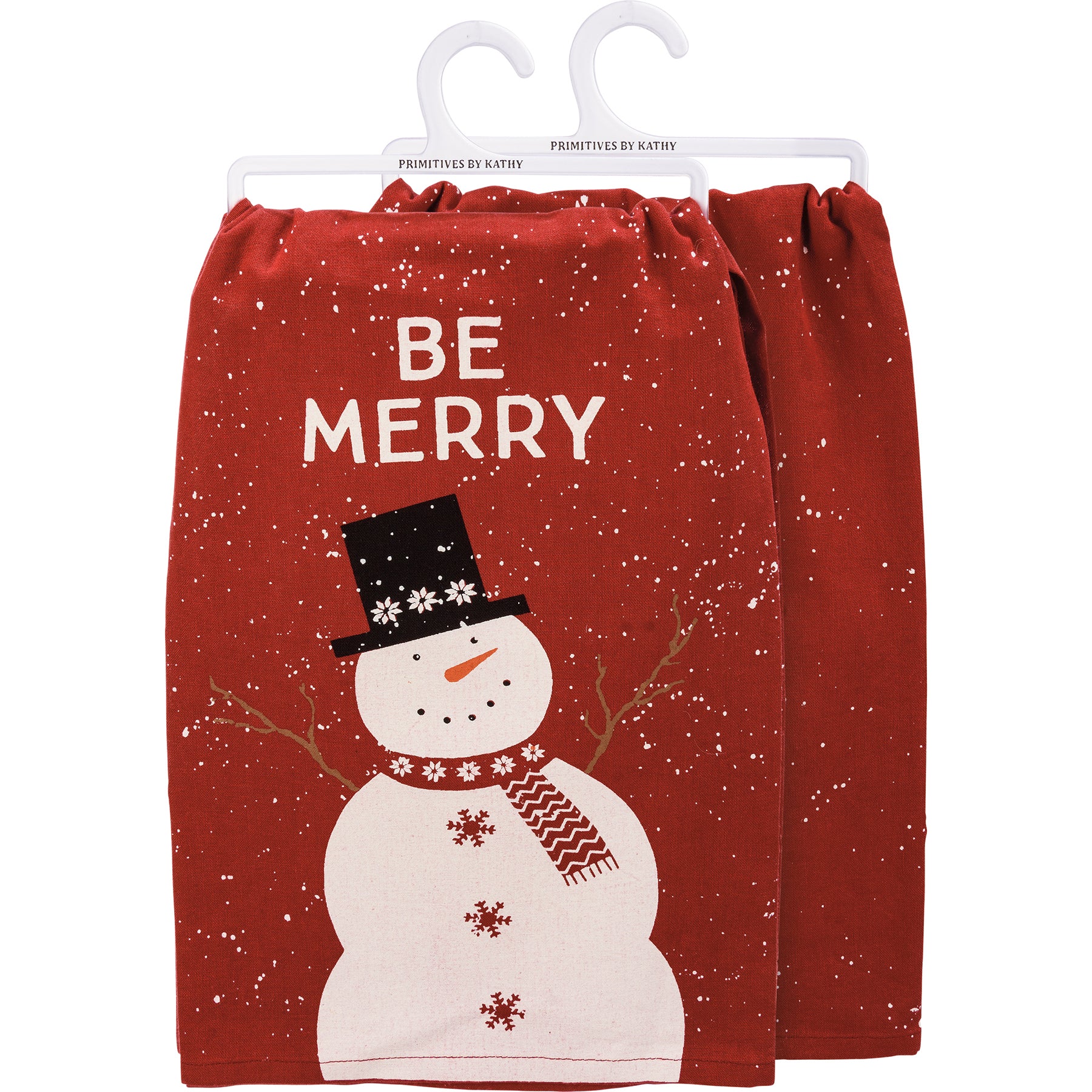 💙 Be Merry Snowman Kitchen Towel - Image 2