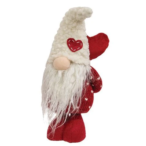๐ Be Mine Heart Gnome 11.75" H Fabric Figure