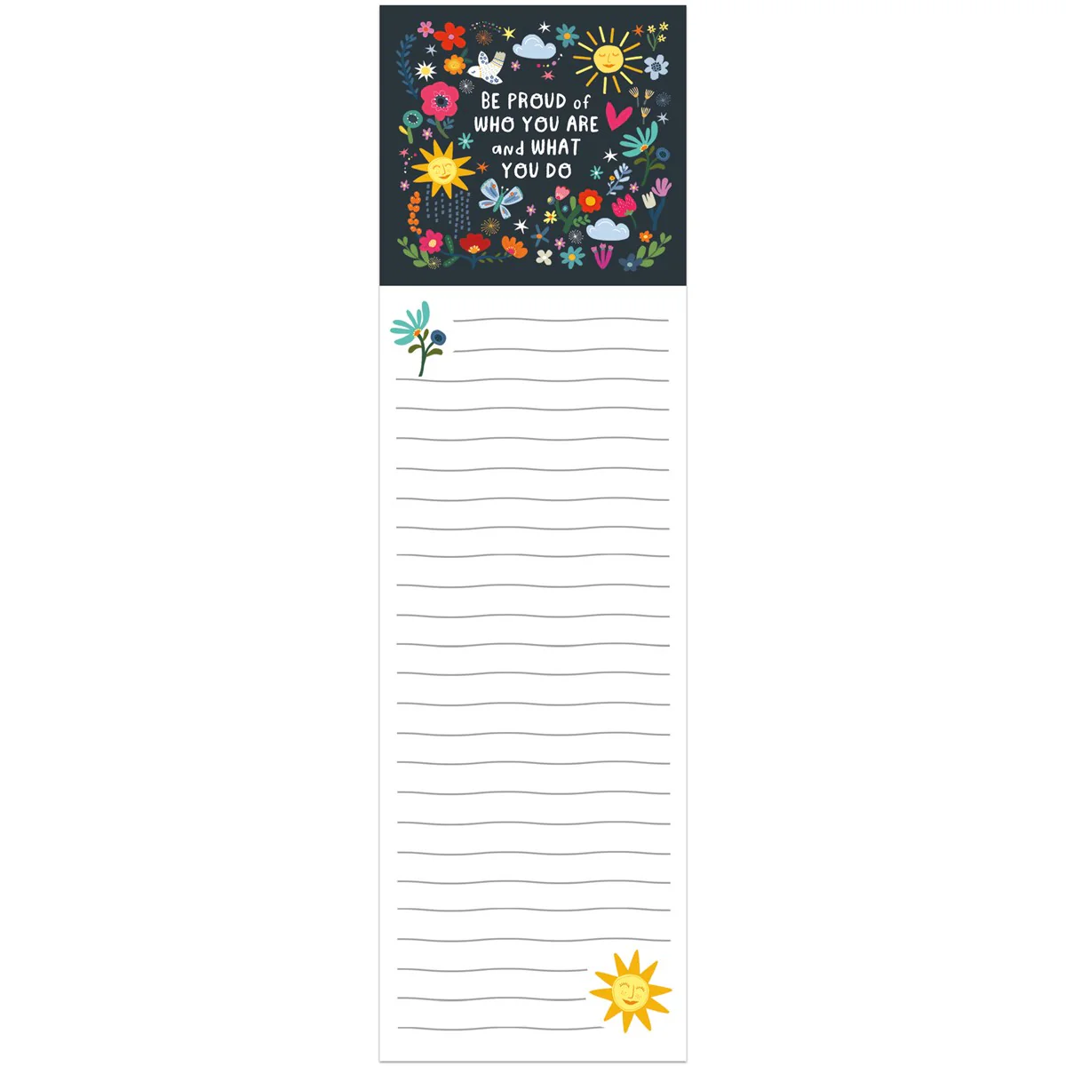 ๐ Be Proud Of Who You Are And What You Do List Pad
