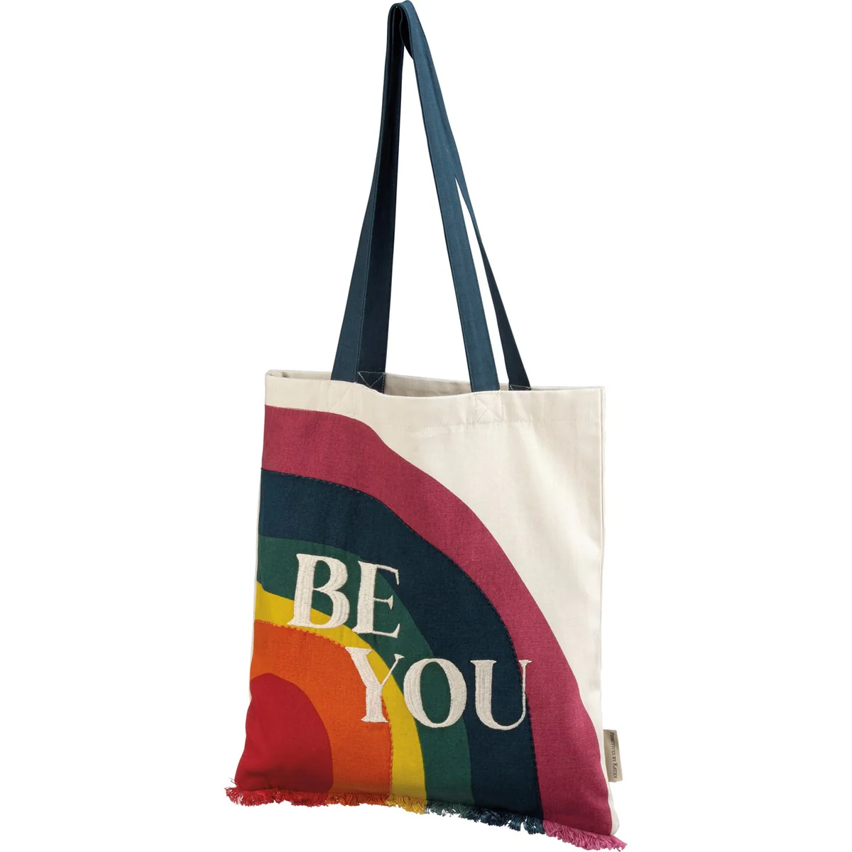 ๐ Be You Rainbow Canvas Tote Bag