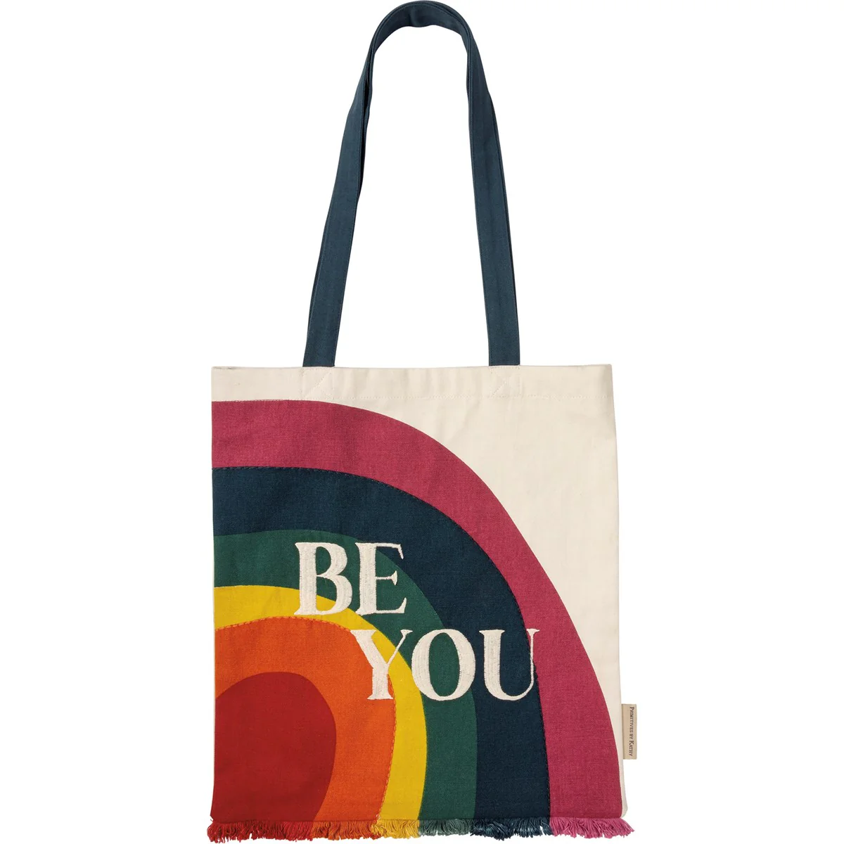 ๐ Be You Rainbow Canvas Tote Bag - Image 4