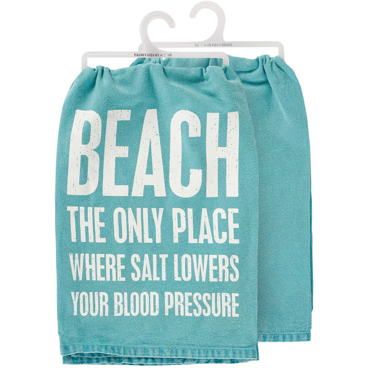 Beach The Only Place Where Salt Lowers Your Blood Pressure Kitchen Towel - Image 3