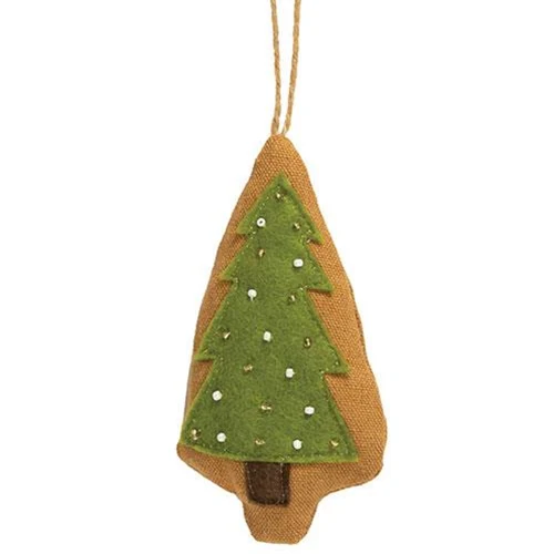 DAY 9 ✨ 25 Days of Ornaments ✨ Beaded Christmas Tree Fabric Ornament