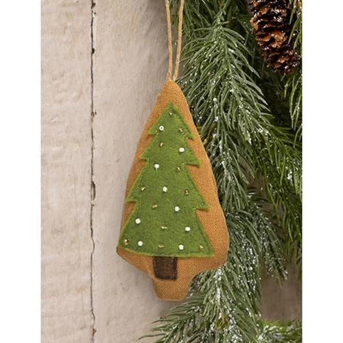 DAY 9 ✨ 25 Days of Ornaments ✨ Beaded Christmas Tree Fabric Ornament - Image 2
