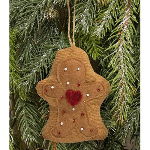 π Beaded Gingerbread Cookie Ornament
