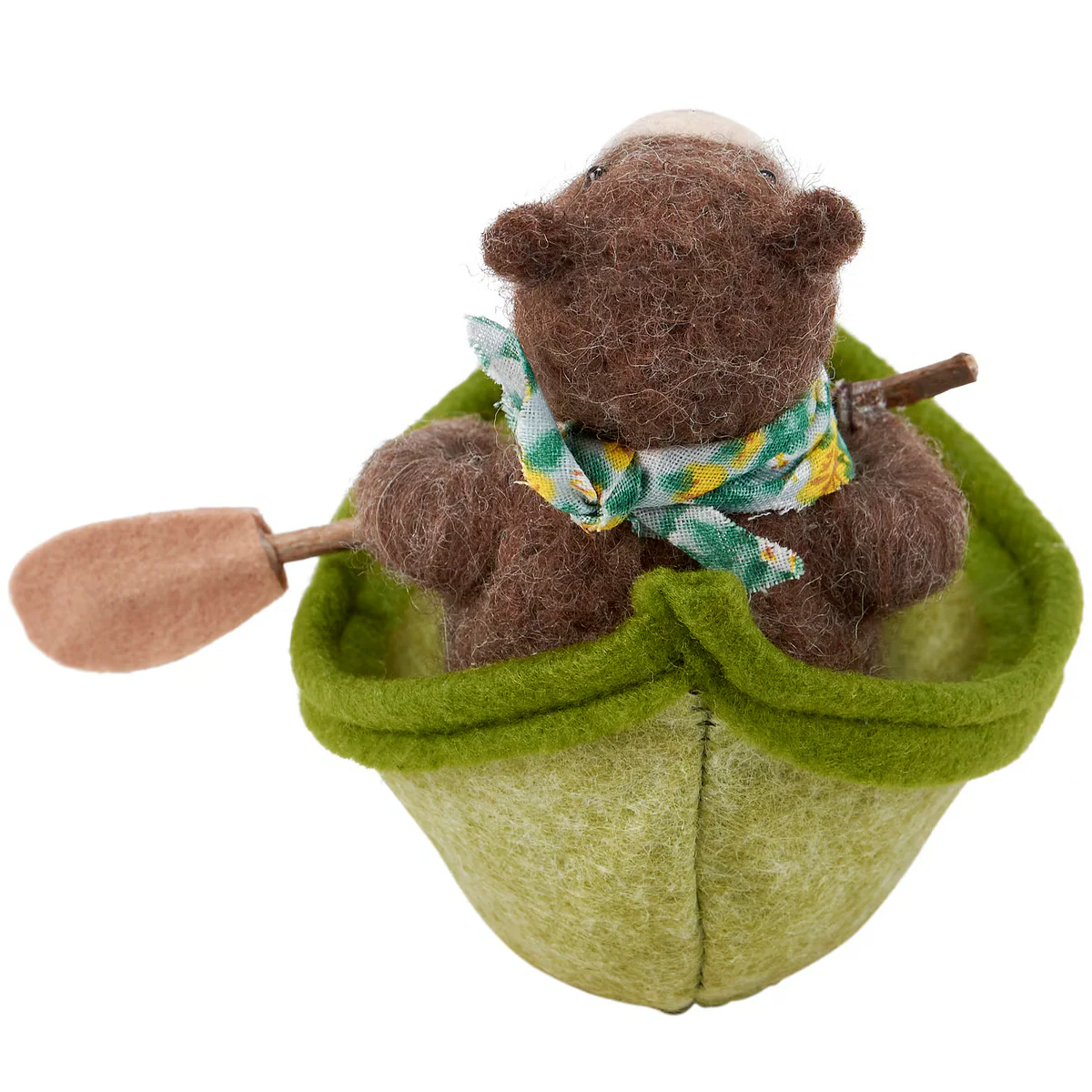 💙 Bear in Rowboat Felt Critter - Image 2