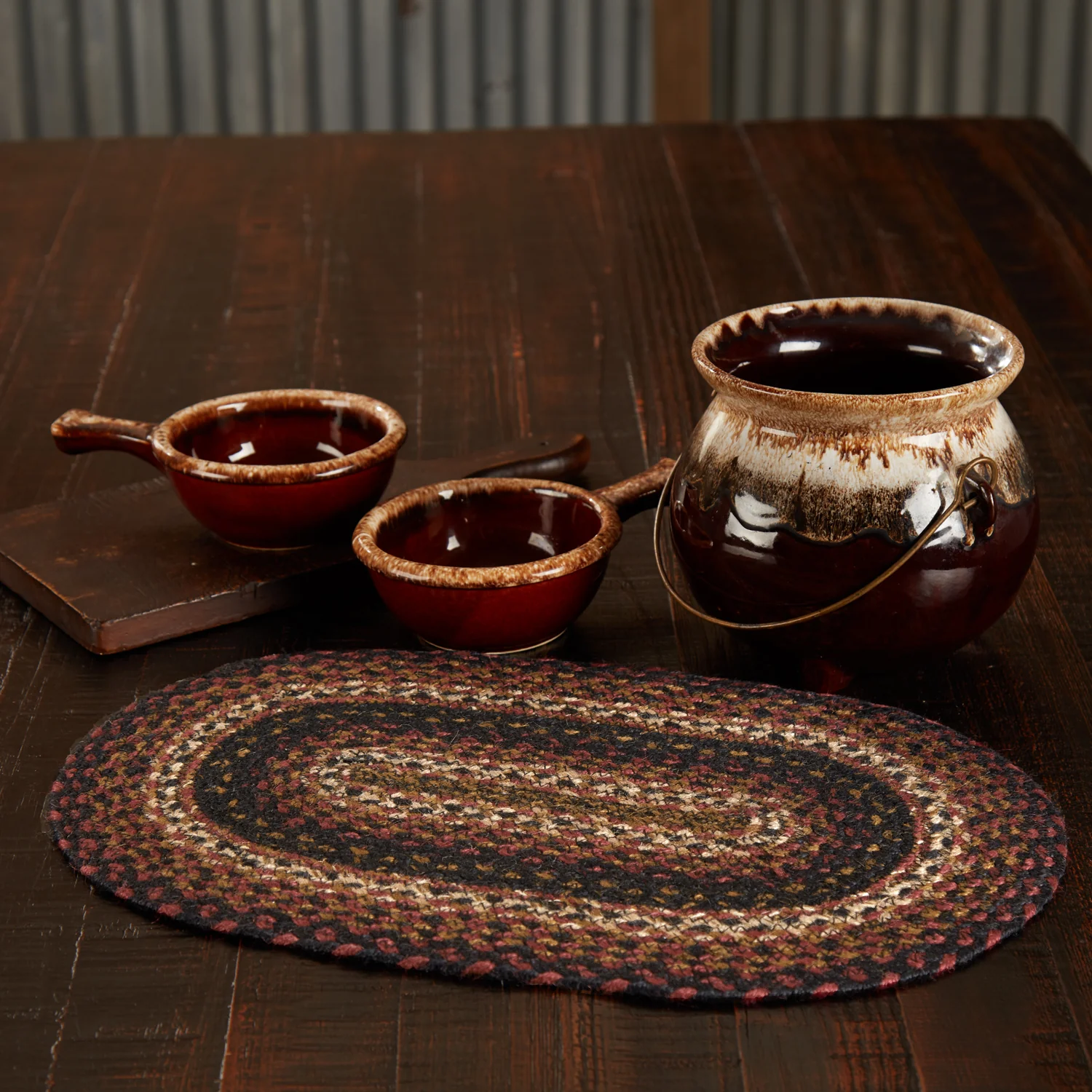 Beckham Jute Oval Placemat 12" x 18"