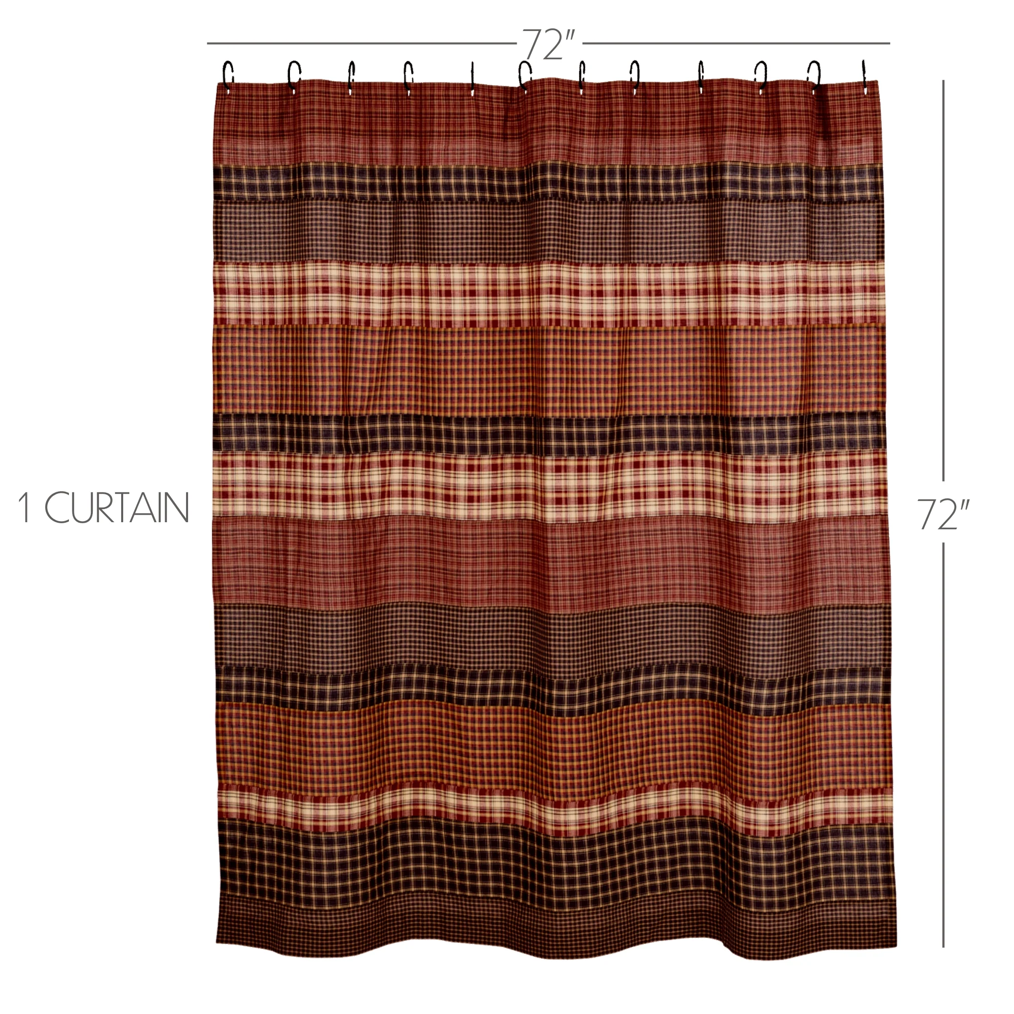 Beckham Shower Curtain 72'' x 72'' - Image 2