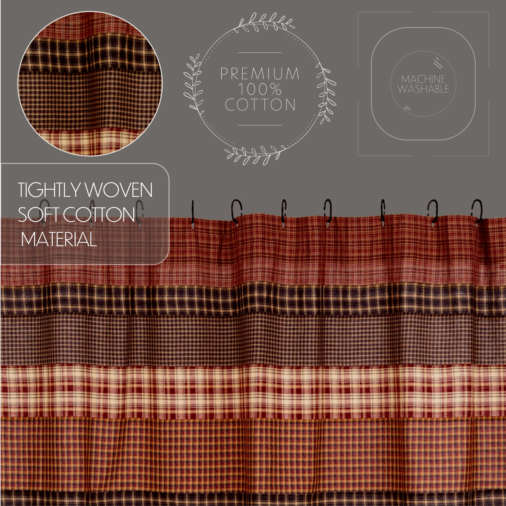 Beckham Shower Curtain 72'' x 72'' - Image 4