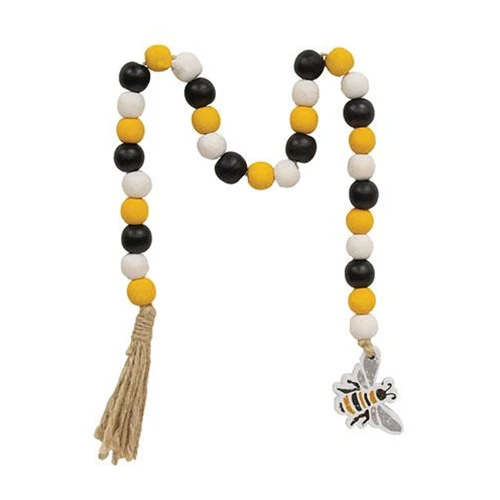 Bee Beaded 23" Rustic Decorative Garland