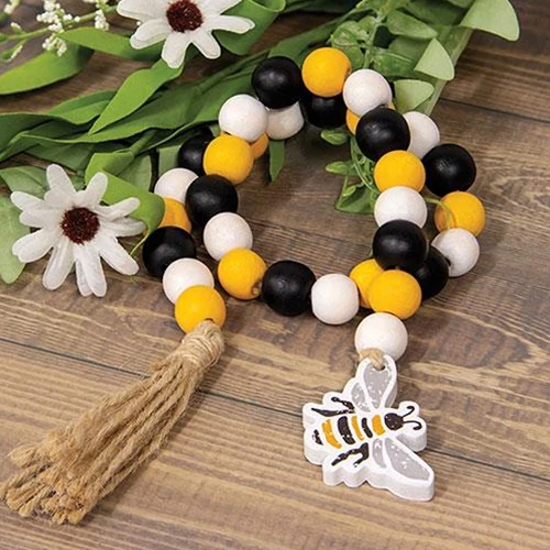 Bee Beaded 23" Rustic Decorative Garland - Image 2