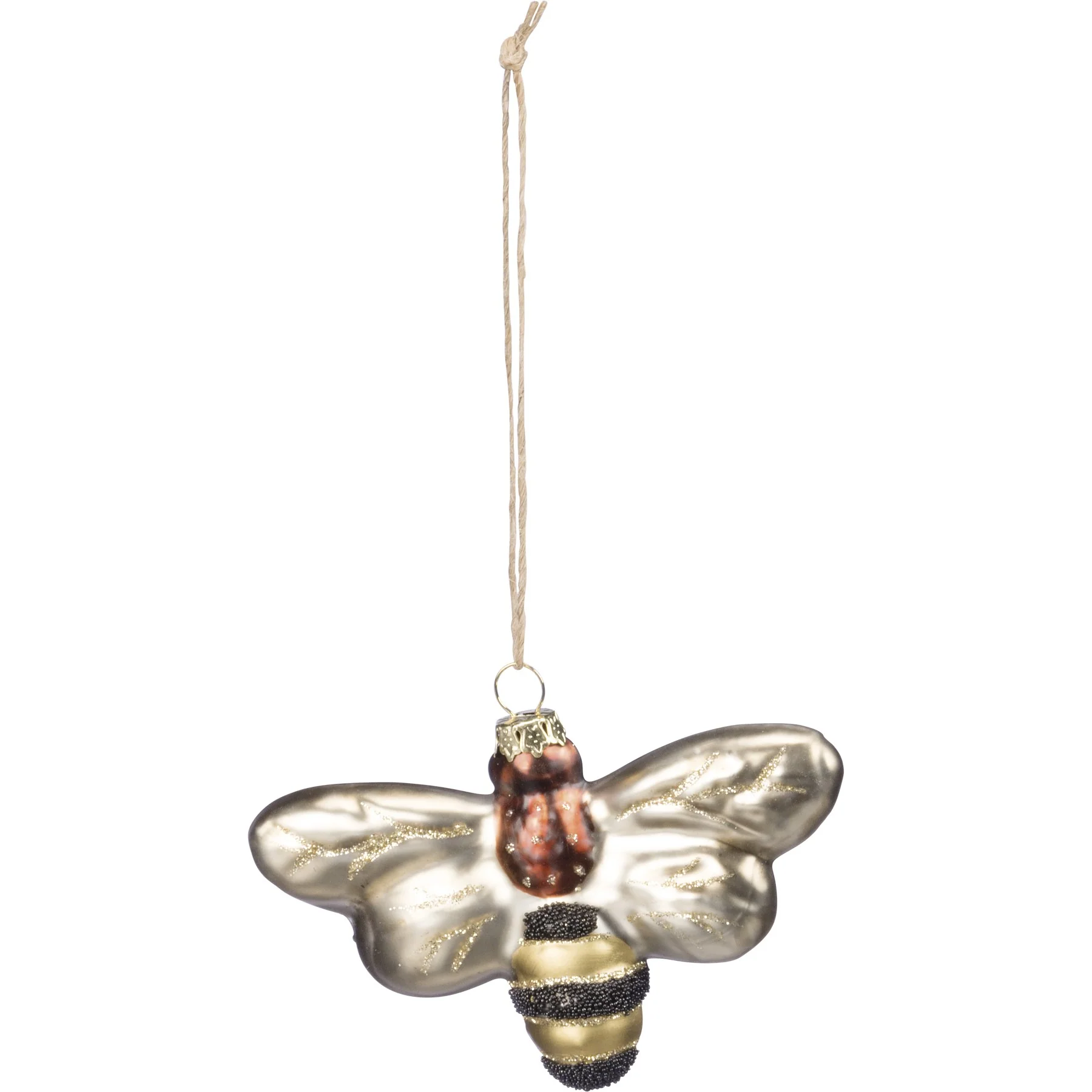 Bee Coated Glass Ornament