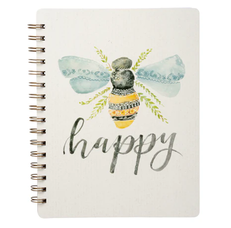 ๐ Bee Happy Spiral Notebook