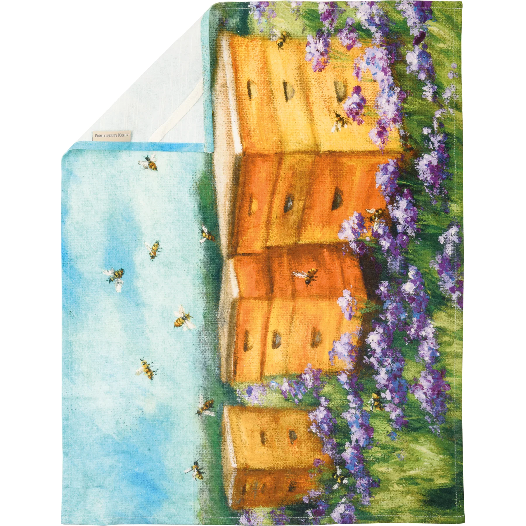 Surprise Me Sale ๐คญ ๐ Bee Hives in Flower Field Kitchen Towel