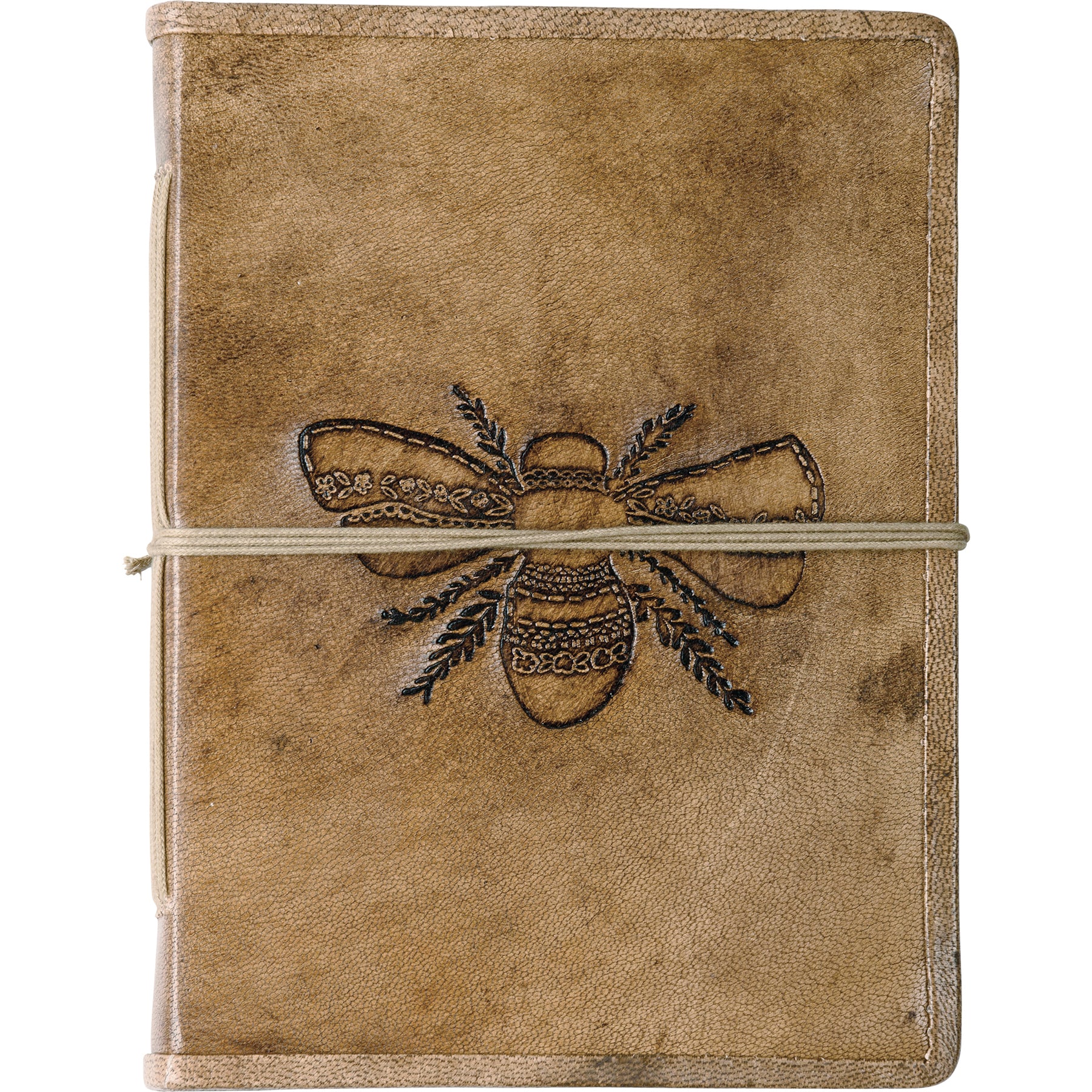 Bee Leather Notebook Journal 96 Unlined Pages