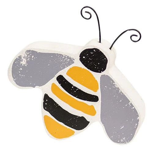 ๐ Bee Wooden Chunky Shelf Sitter