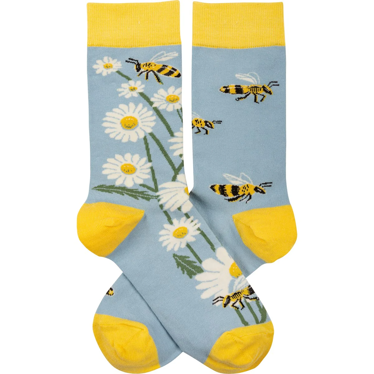 ๐ Bees & Daisies Fun Socks