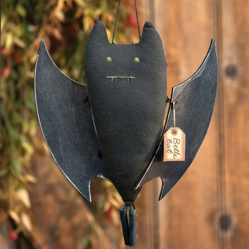 Bella the Bat Fabric Halloween Ornament - Image 2