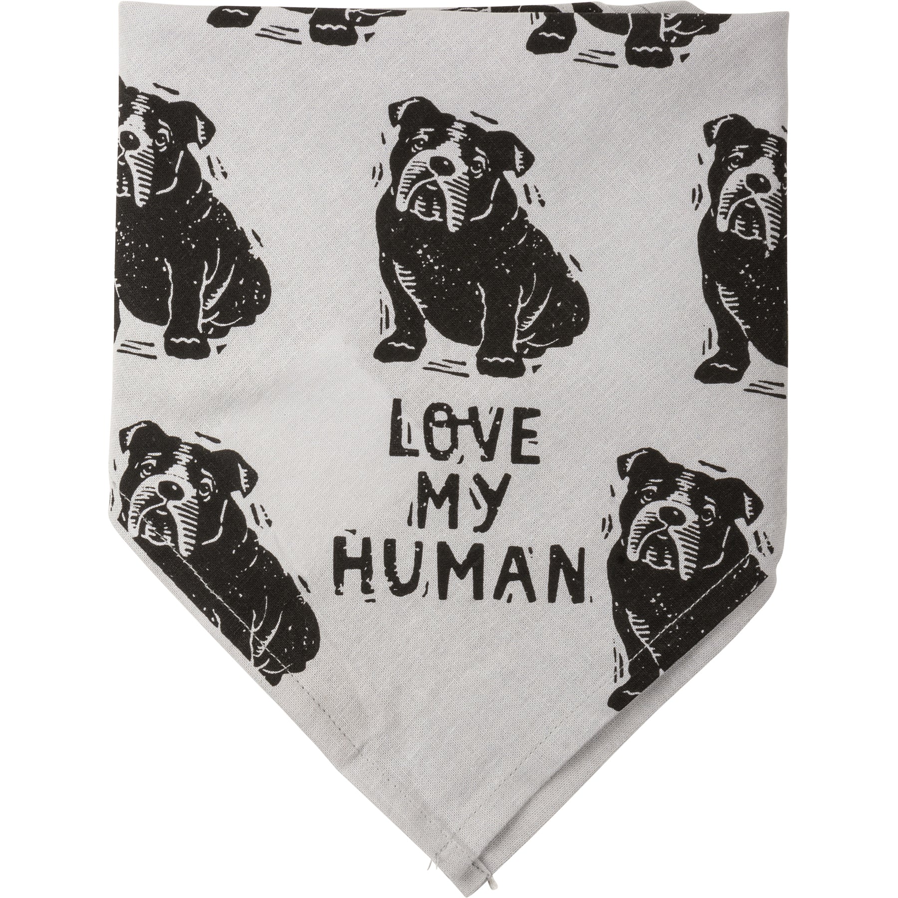💙 Surprise Me Sale 🤭 💙 Best Bulldog Ever Love My Human Pet Bandana Large - Image 5