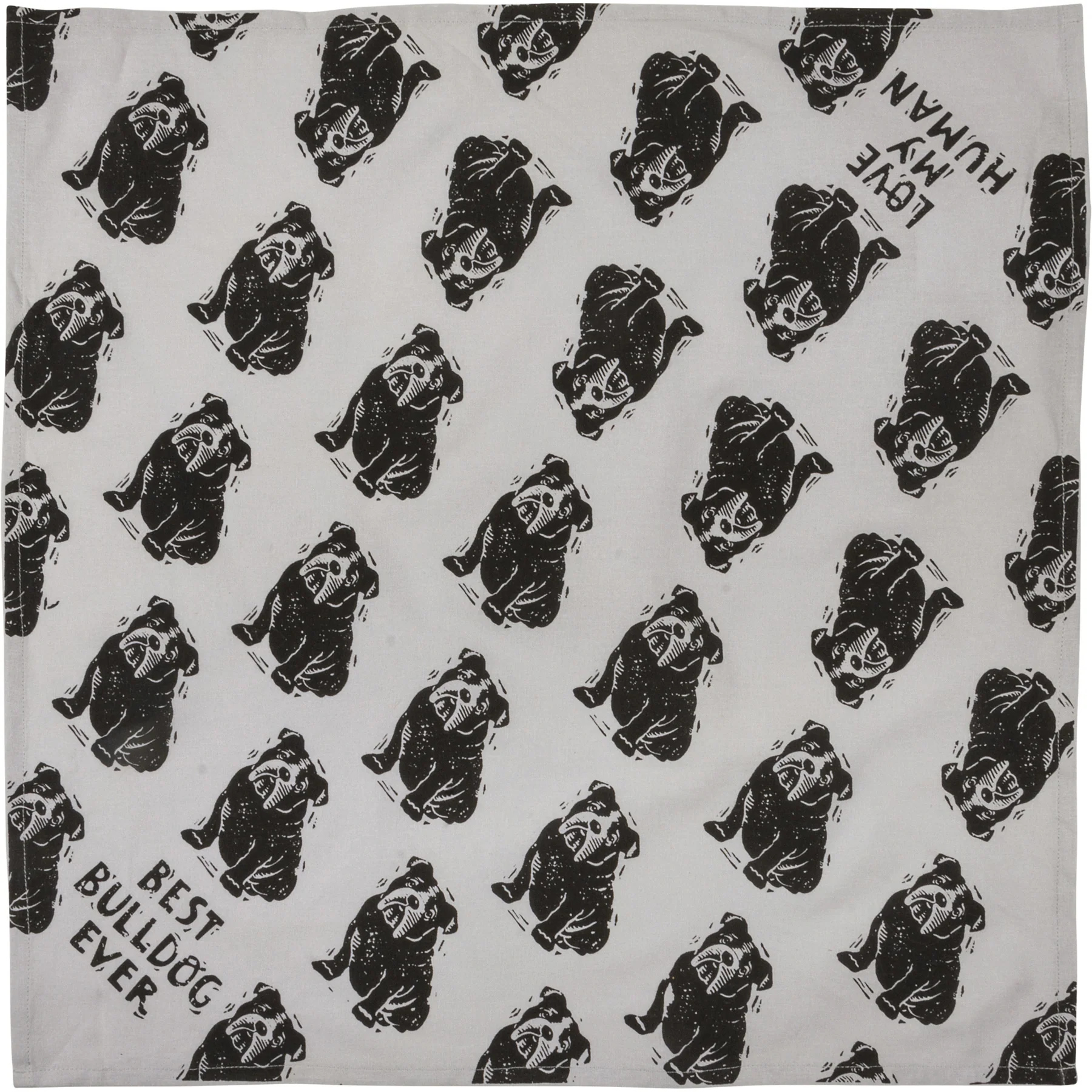 💙 Surprise Me Sale 🤭 💙 Best Bulldog Ever Love My Human Pet Bandana Large - Image 6