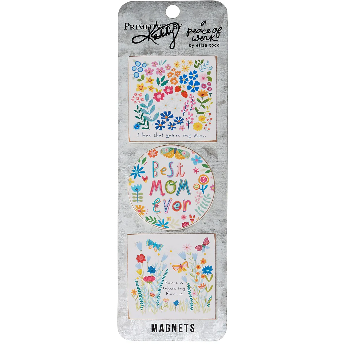 Best Mom Ever Floral Magnet Set
