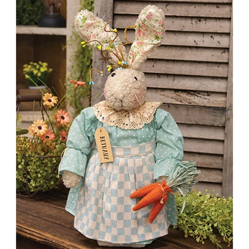 Bethany Bunny Doll with Carrots 20" H - Image 2