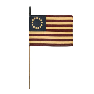 ๐ Betsy Ross American Flag On 18" Stick