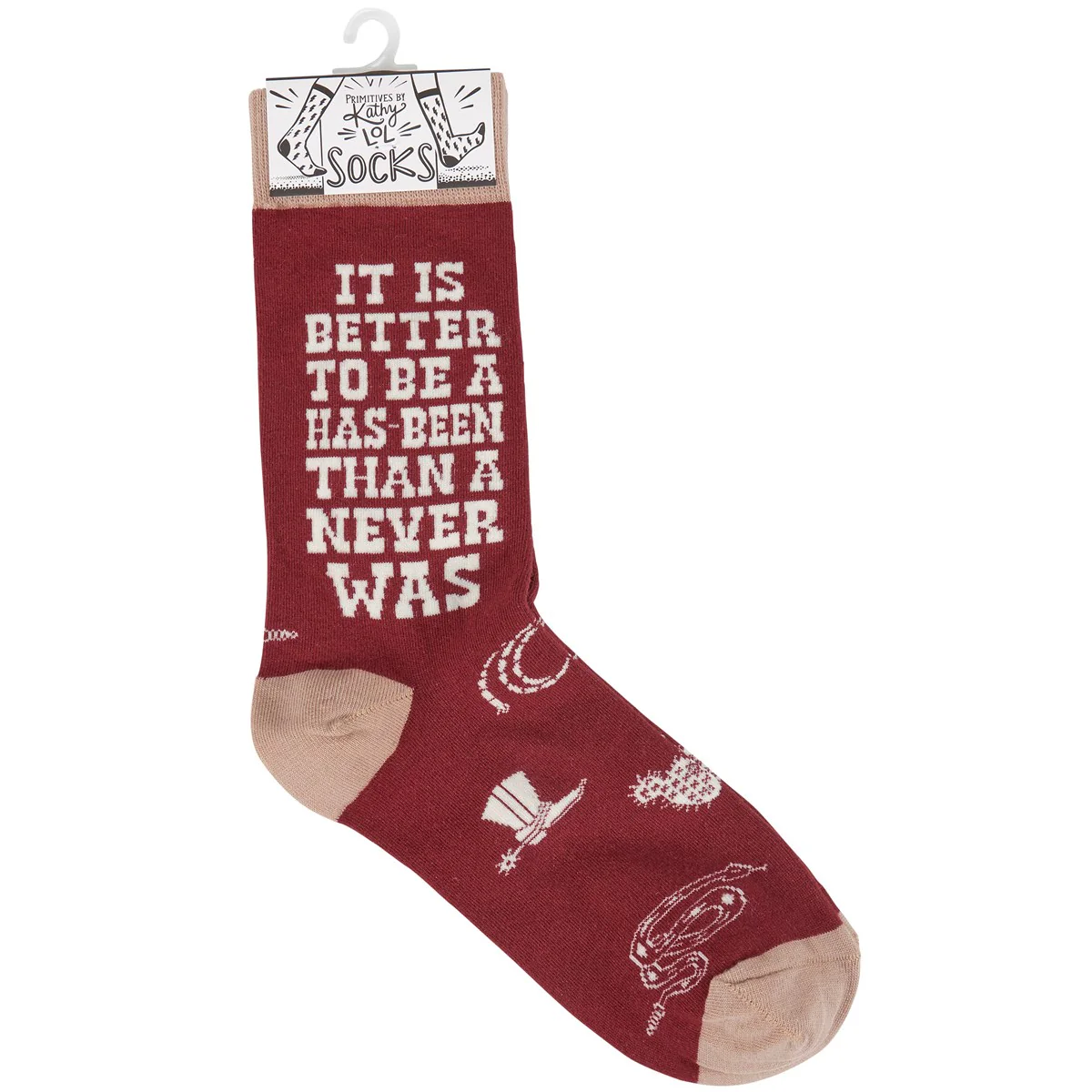 Surprise Me Sale 🤭 Better To Be A Has Been Than Never Was Western Novelty Socks - Image 3