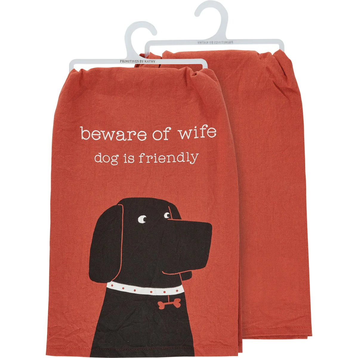 💙 Beware of Wife Dog Is Friendly Kitchen Towel - Image 2
