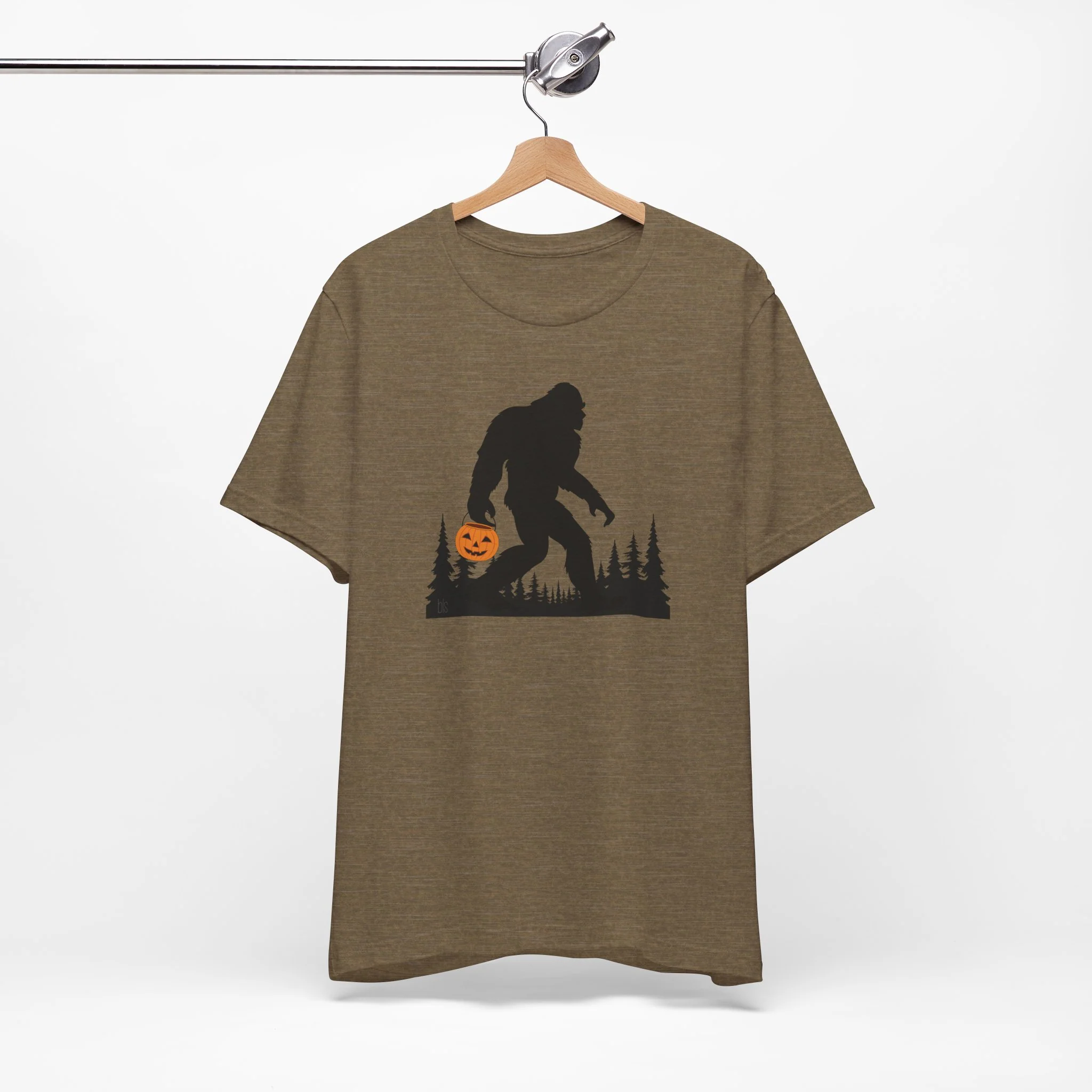 Bigfoot with Halloween Bucket Cozy T-Shirt - Image 4