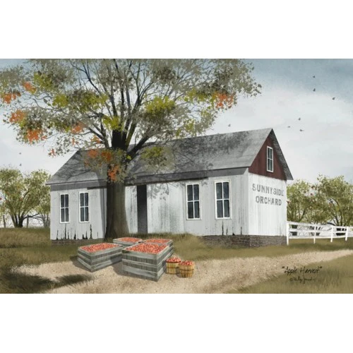 💙 Billy Jacobs Apple Harvest Barn Canvas Sign 6" X 10"