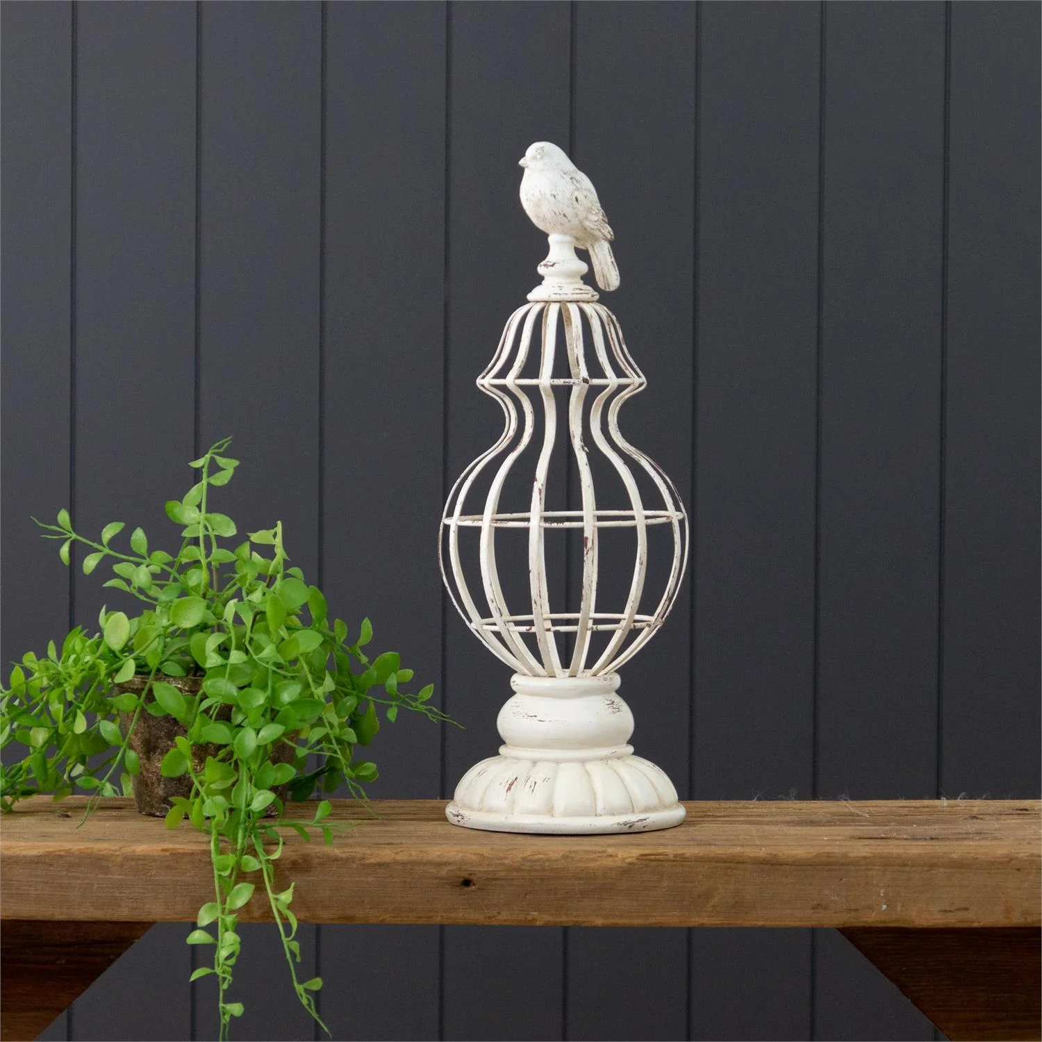 Bird Finial Bird Cage Decorative Rustic Decor - Image 2