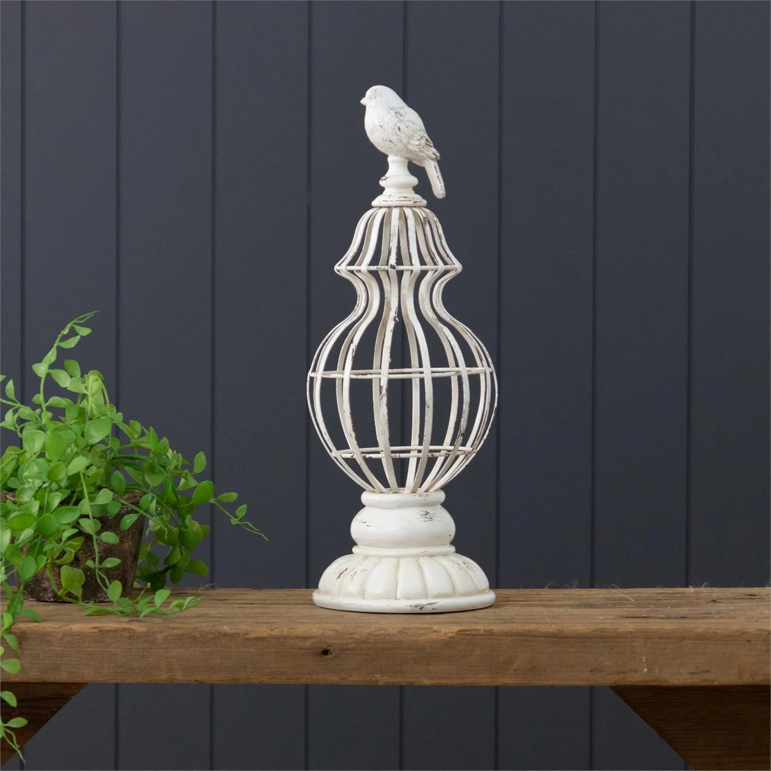 Bird Finial Bird Cage Decorative Rustic Decor - Image 3