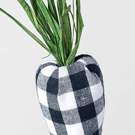 ๐ Black and White Fabric Carrot 22" H Pick - Image 2